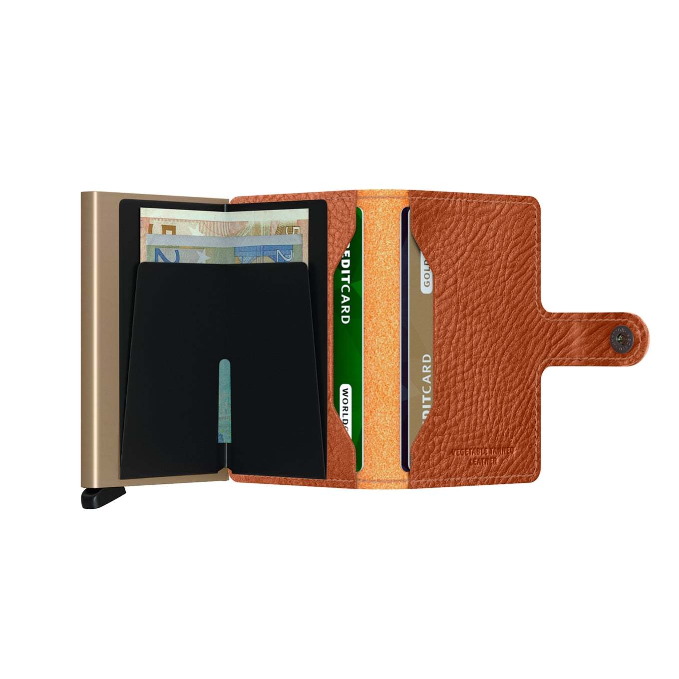 Secrid Miniwallet Portemonnee Veg caramello-sand