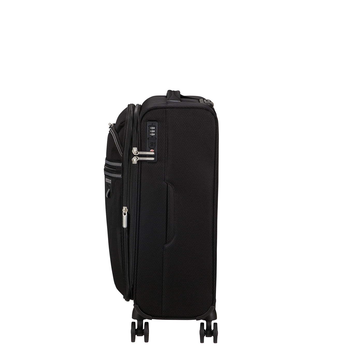 American Tourister Aerospin Spinner S Exp black Soft suitcase