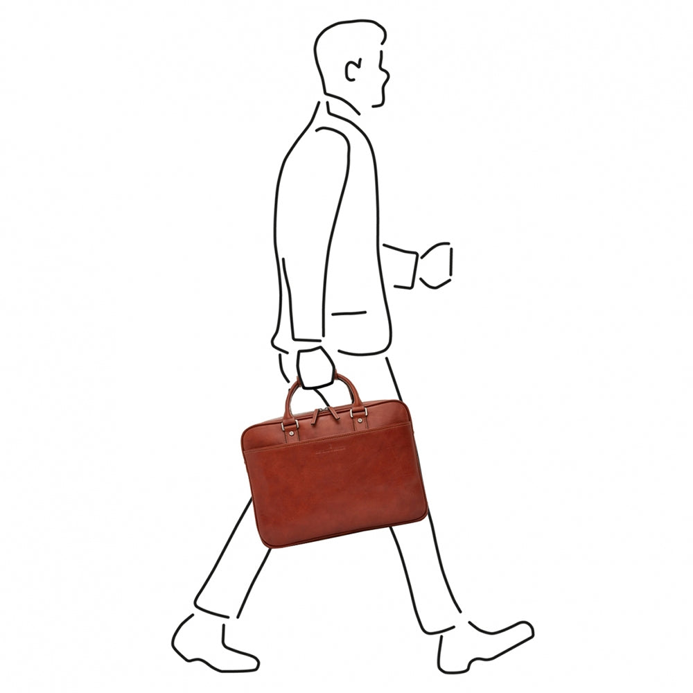 Castelijn & Beerens Verona Business Laptop Bag 15.6" light brown