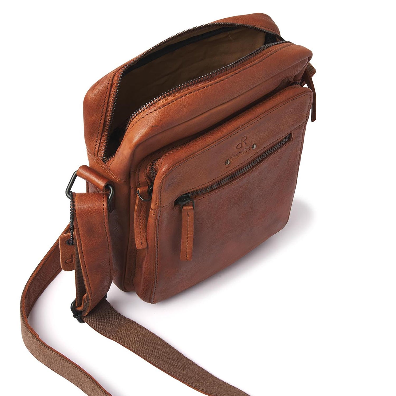 dR Amsterdam Tampa Schoudertas camel