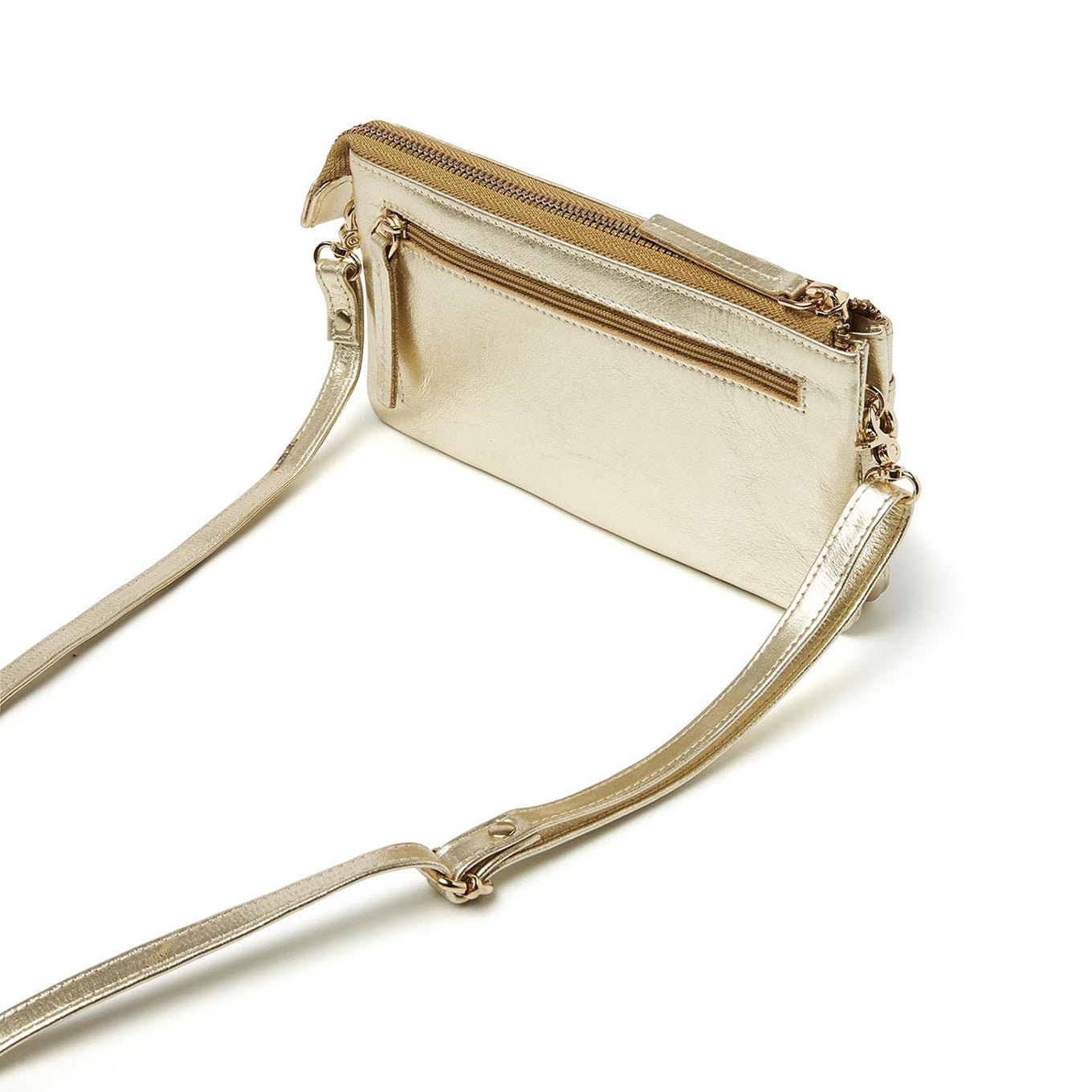 dR Amsterdam Metallics Shoulderbag/Clutch 743731 light gold