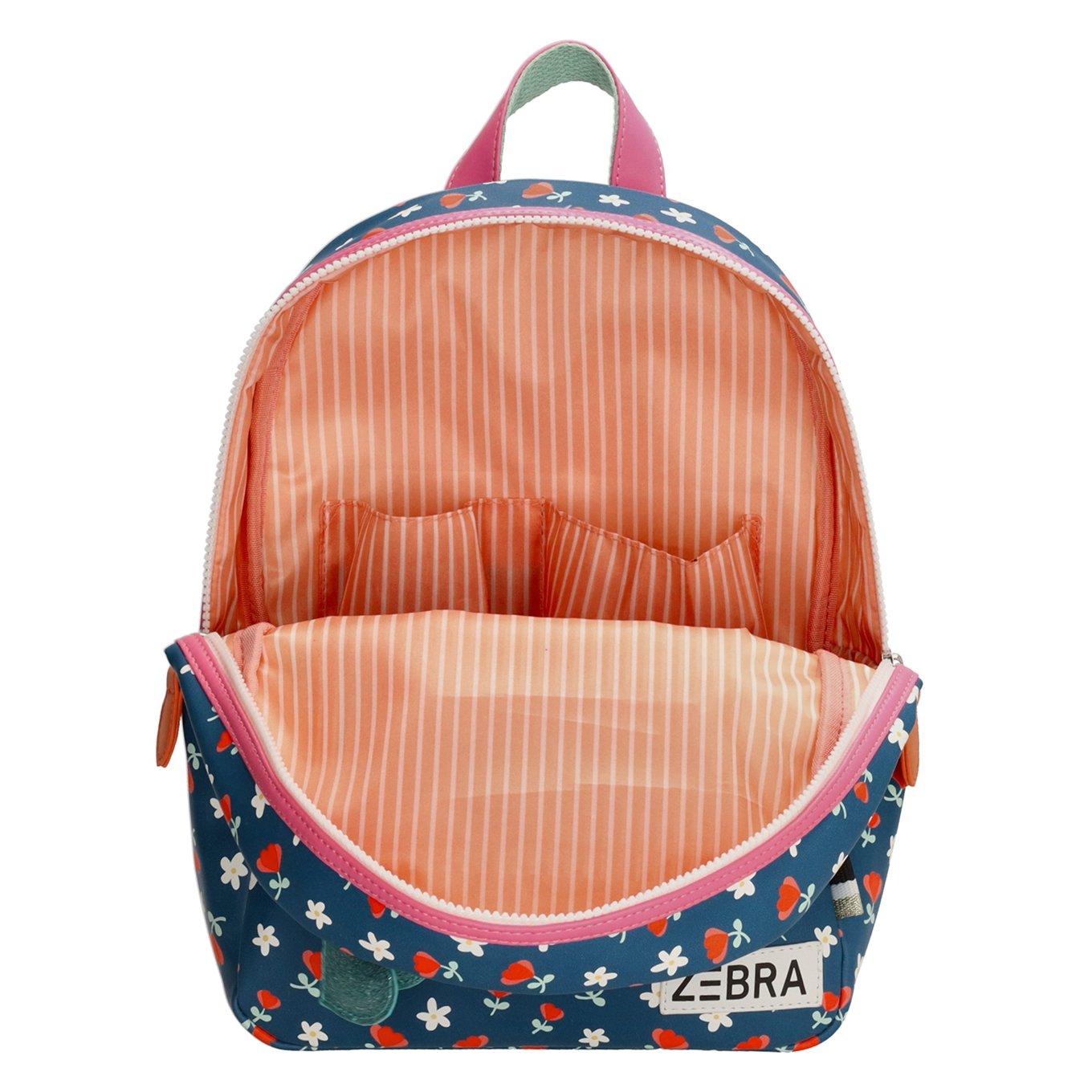 Zebra Trends Flower Rugzak blauw