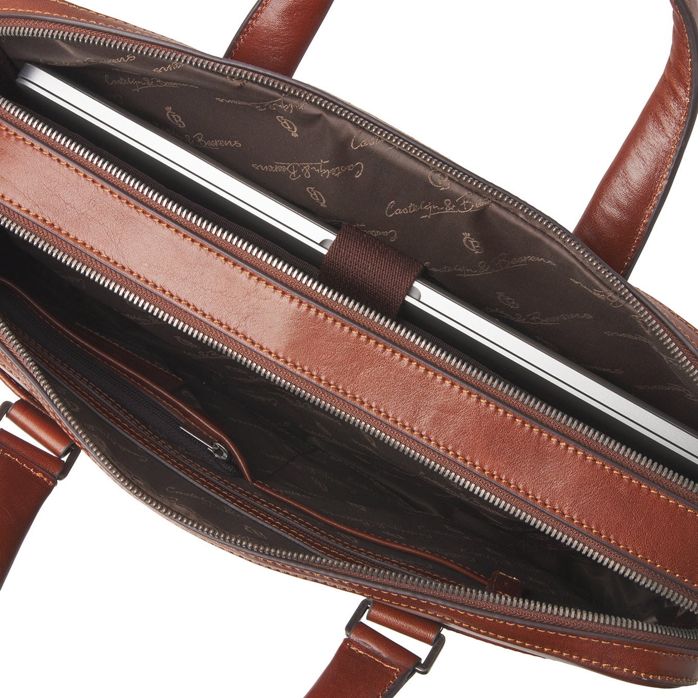 Castelijn & Beerens Gaucho Paul Laptop Bag 15.6'' cognac