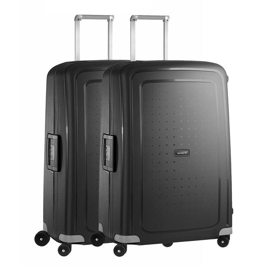 Samsonite S'Cure Spinner 75 2er-Set schwarzes Hartschalenetui