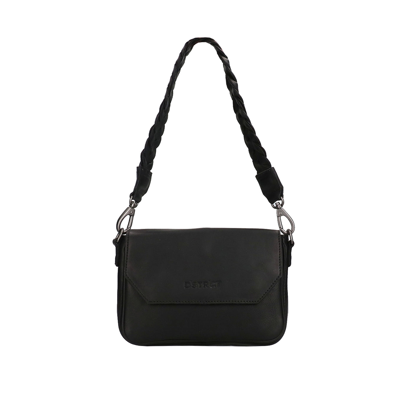 DSTRCT Preston Park Shoulder Bag Flap Bag M schwarz Damentasche