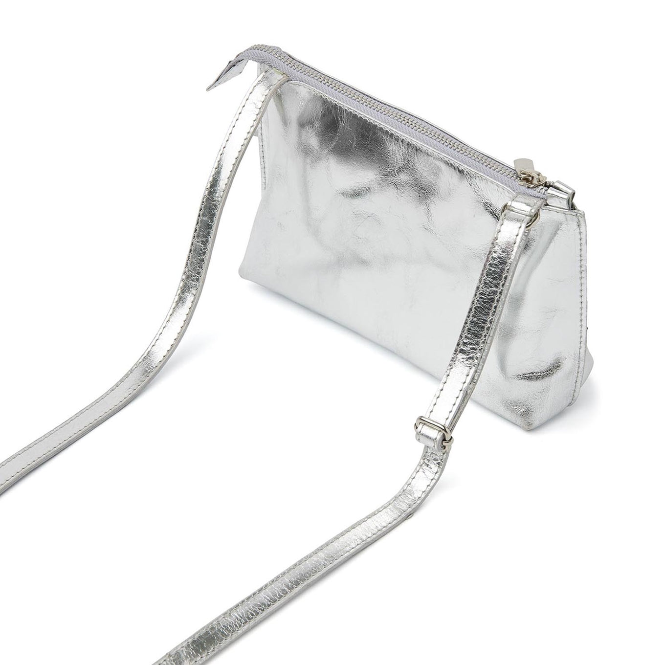 dR Amsterdam Metallics Shoulderbag silver