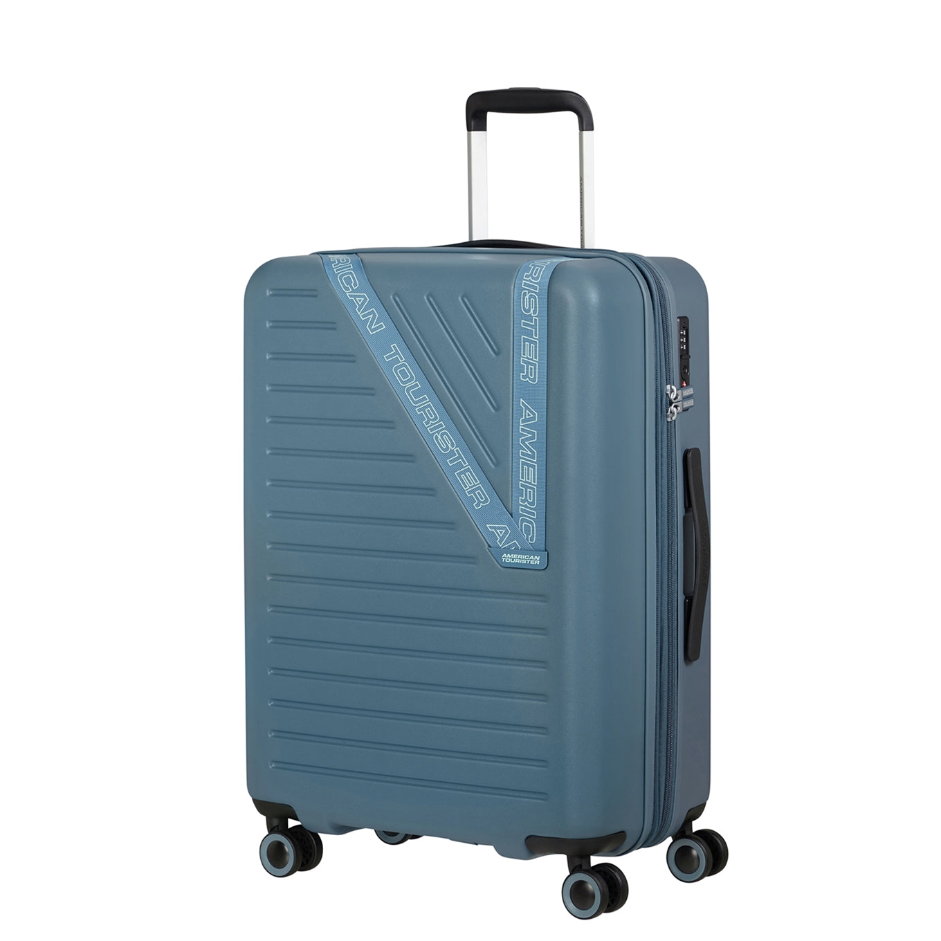 American Tourister Dynabelt Spinner 66/24 Exp TSA rainstorm blue