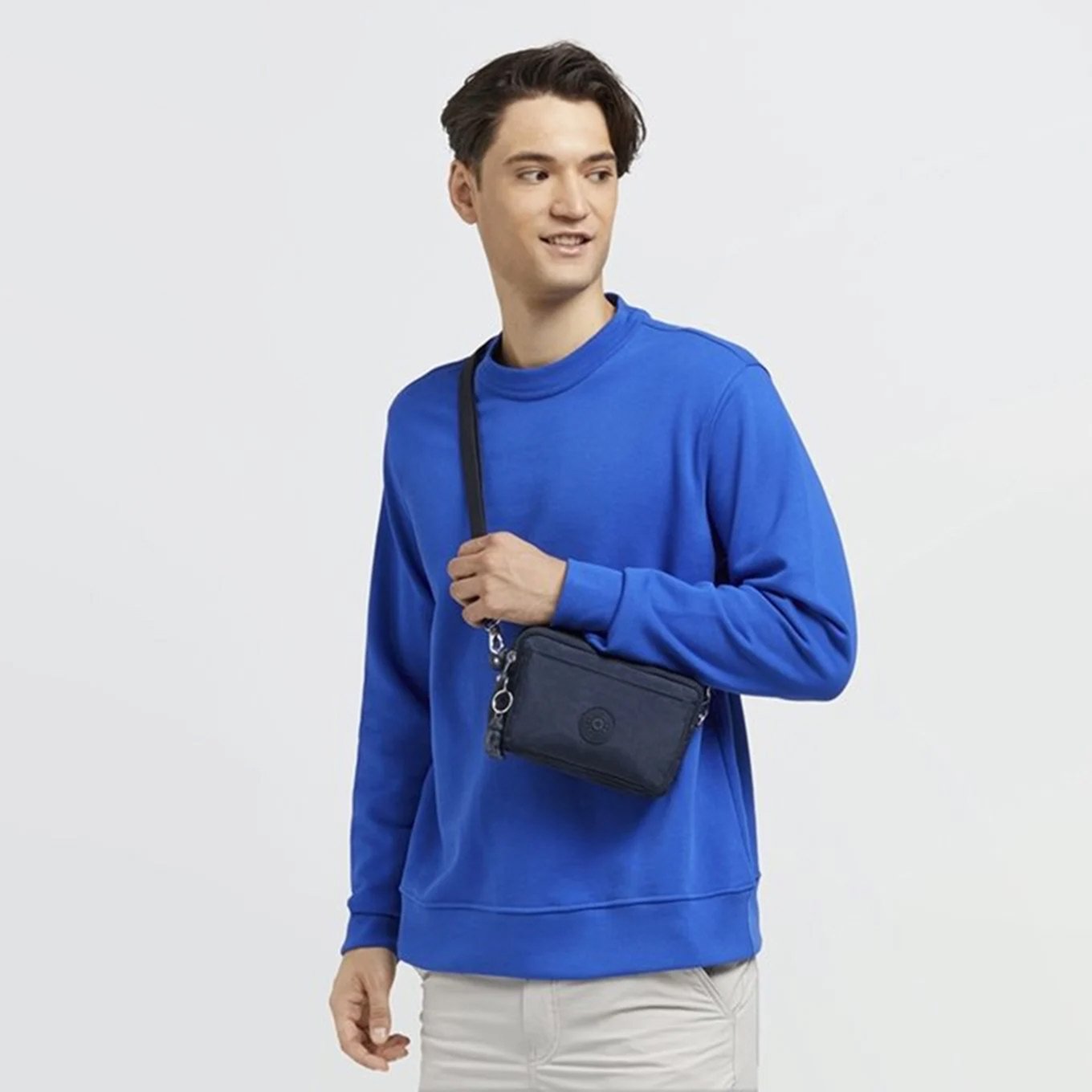 Kipling Abanu Multi sign beige embBelt bag