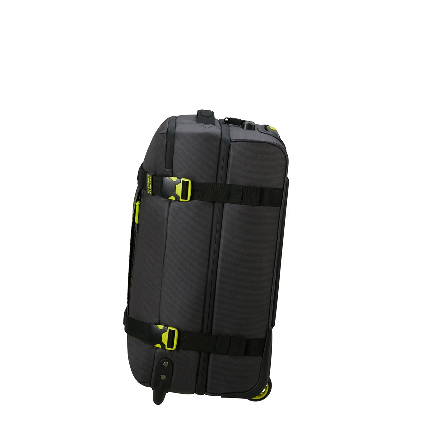 American Tourister Urban Track Duffle/Wheels S Coated black/lime Travel bag