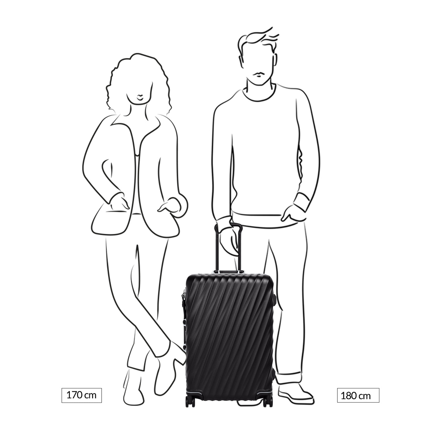 TUMI 19 Degree Frame St 4 Whl P/C black texture