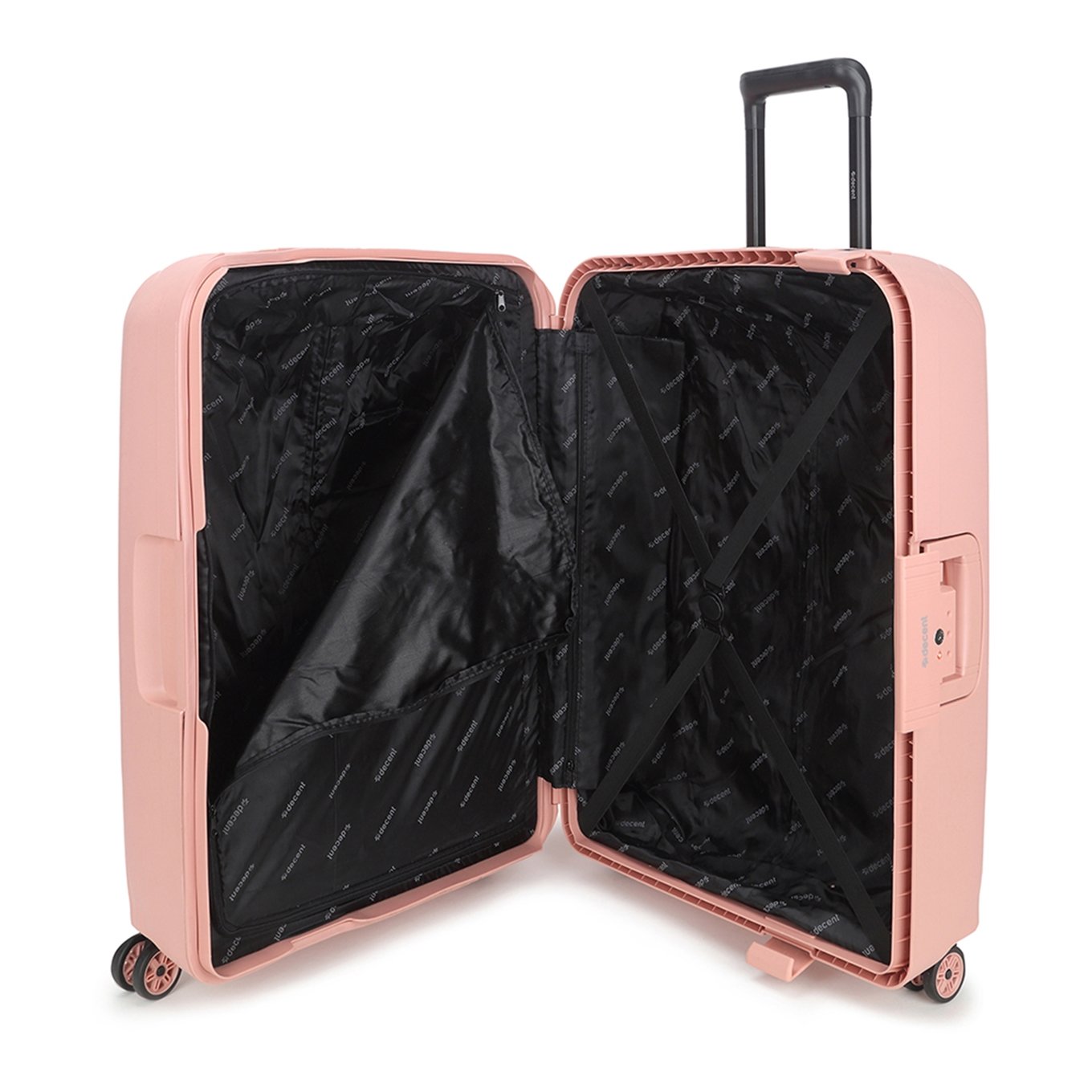 Decent Axiss-Fix 4 Wiel Trolley 68 licht roze