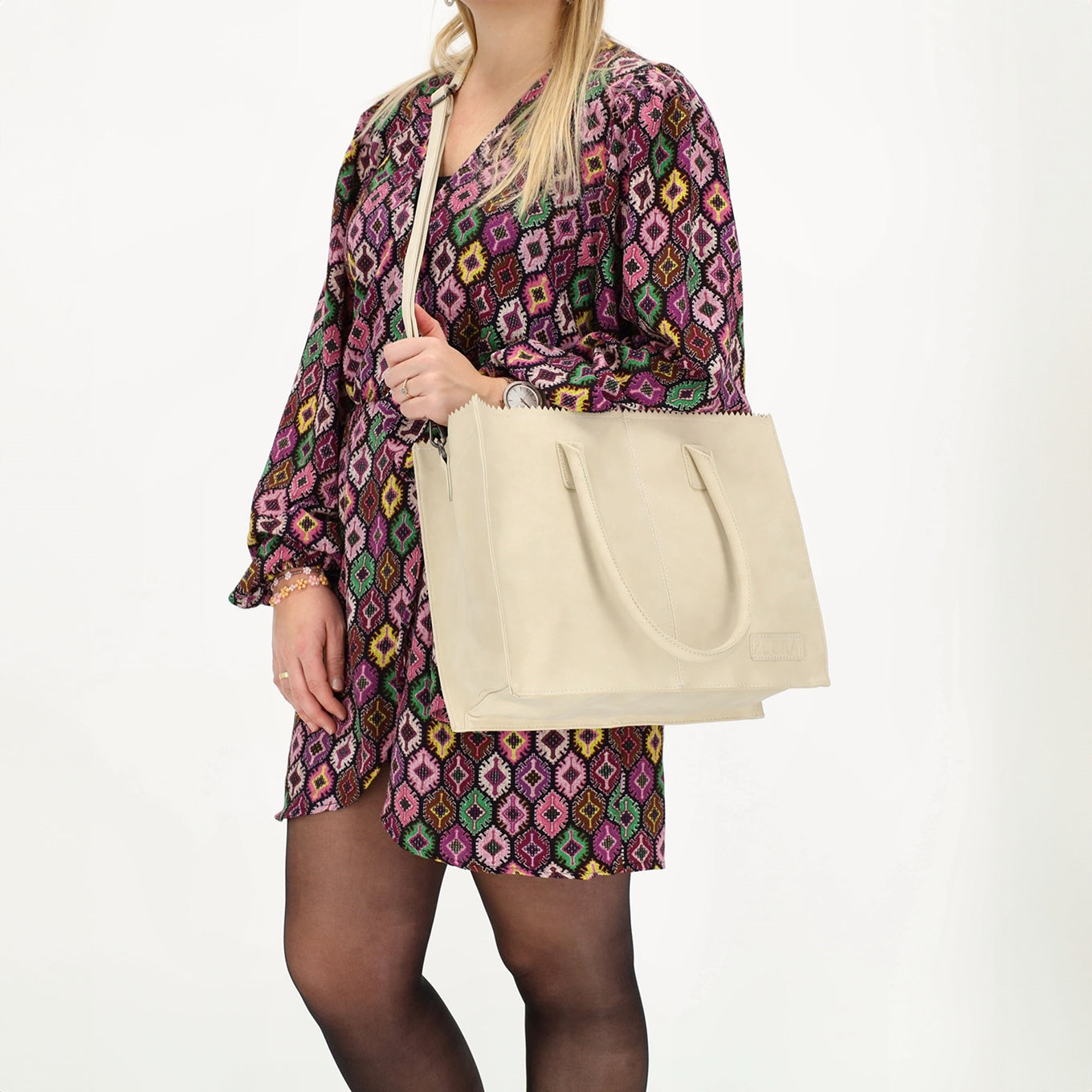 Zebra Trends Natural Bag Lisa Shopper creme