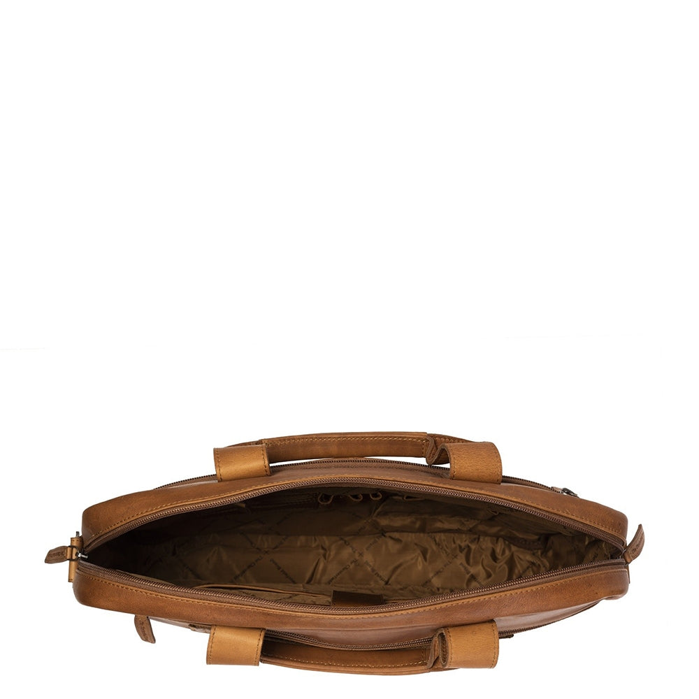 The Chesterfield Brand Calvi Laptop bag 15.6'' cognac