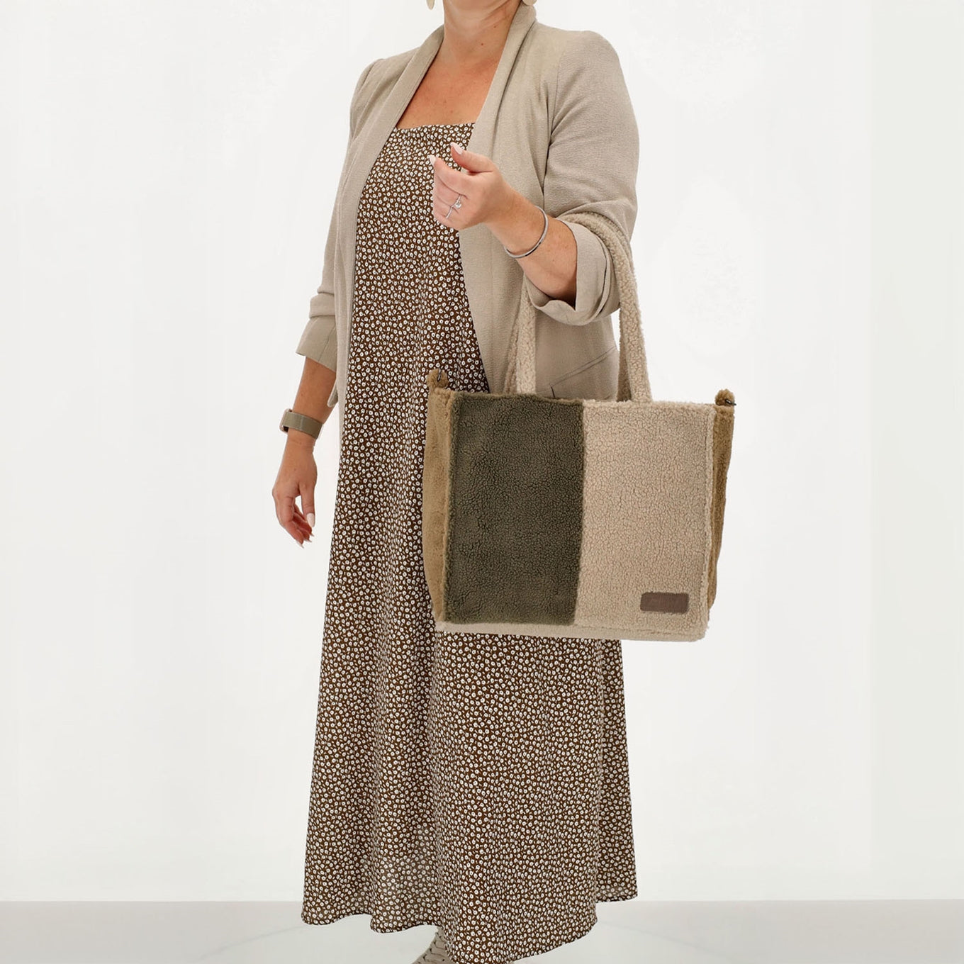 Zebra Trends Teddy Denise Shopper taupe Women's bag