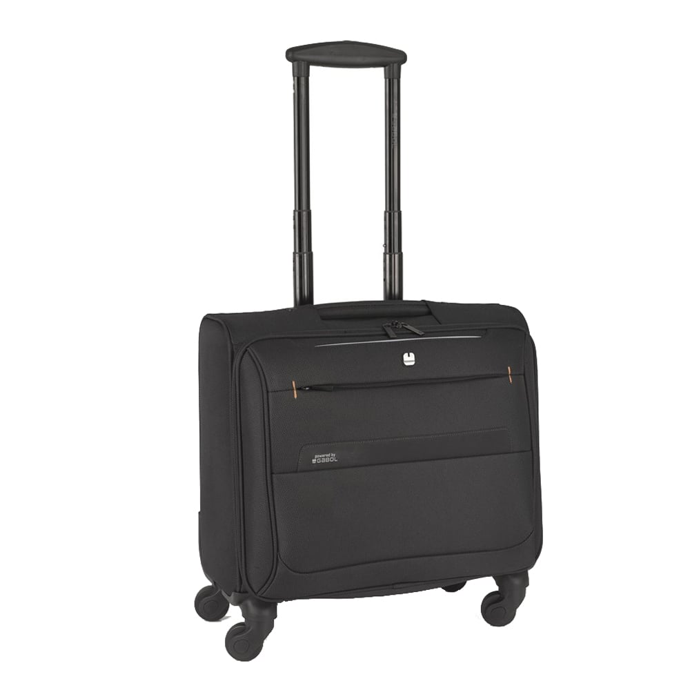 Gabol Piloto Pilotenkoffer 4 Räder 15,6" schwarzer Pilotenkoffer