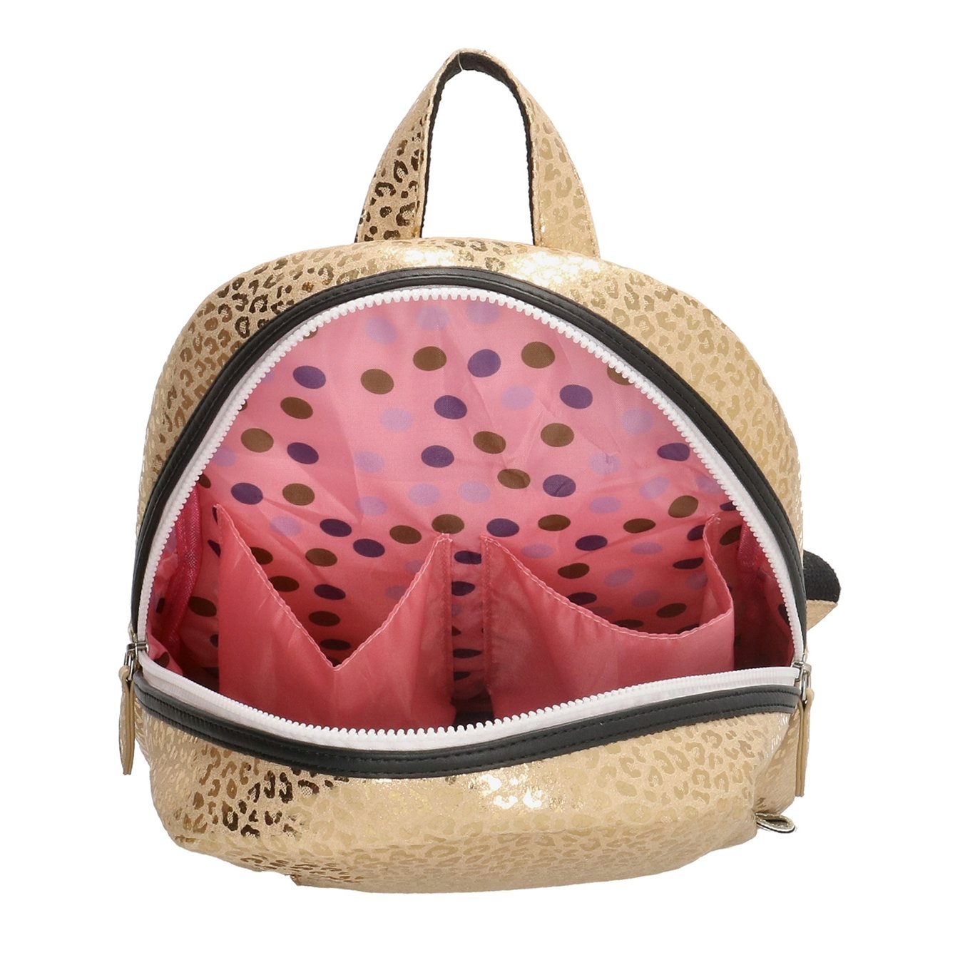 Zebra Trends Girls Leopard Rugzak goud