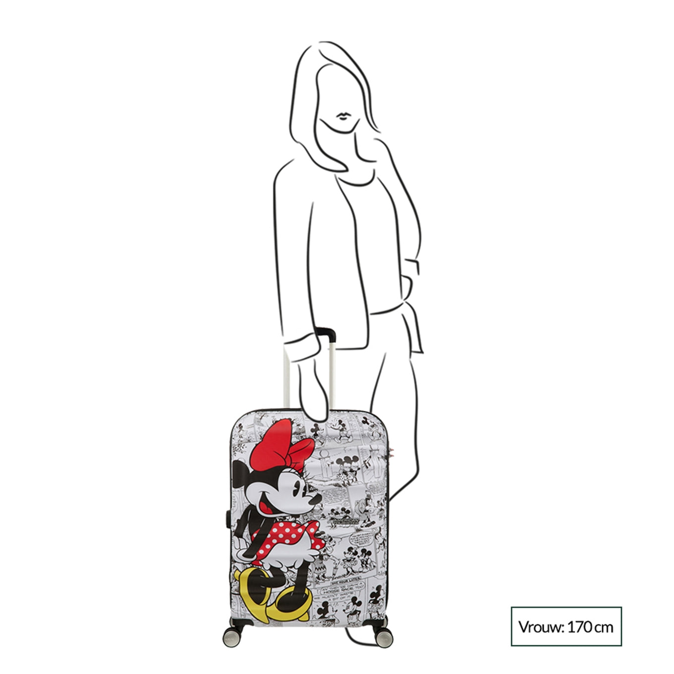 American Tourister Wavebreaker Disney Spinner 67 Mickey Future Pop Hard Case