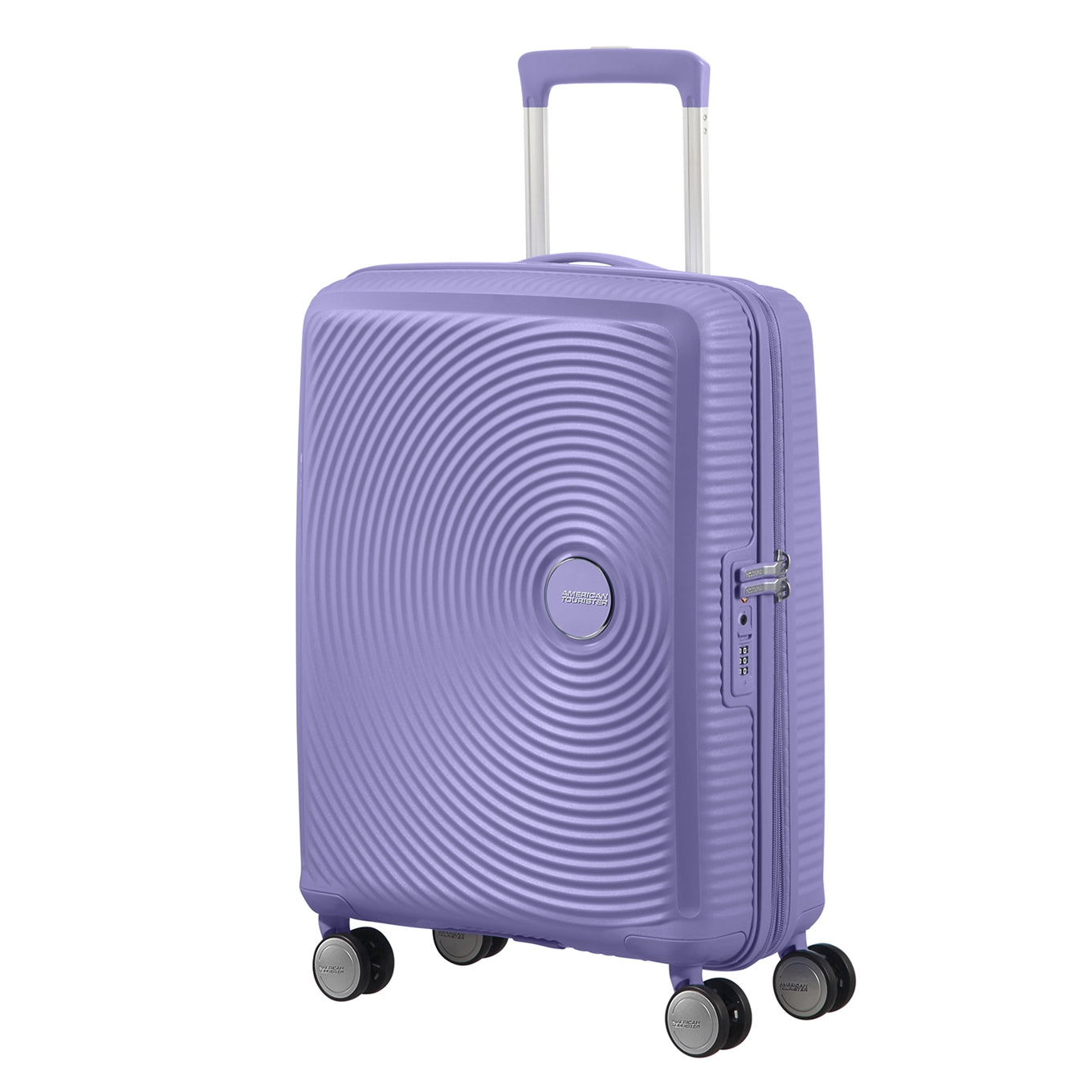 American Tourister Soundbox Spinner 55 Expandable lavender Hard Case