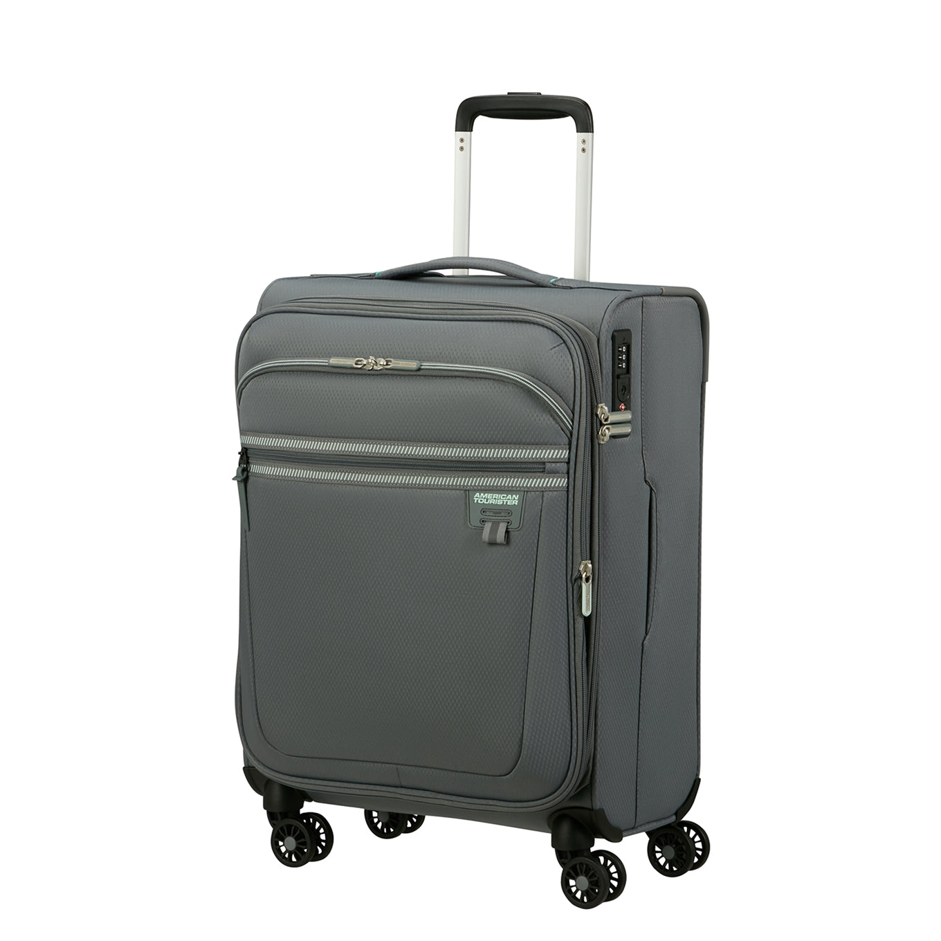 American Tourister Aerospin Spinner S Exp Stone Basalt Weicher Koffer