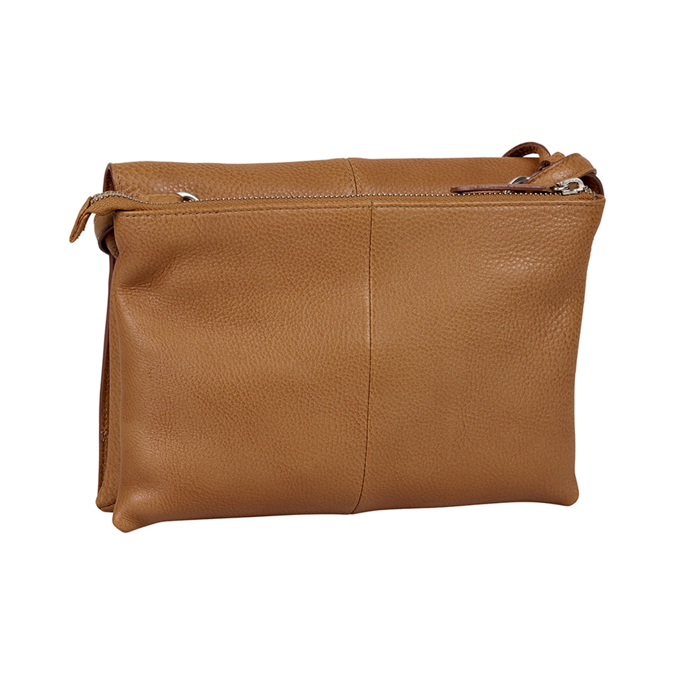 Burkely Soft Skylar Double Pocket Flap gemütliche cognacfarbene Damentasche