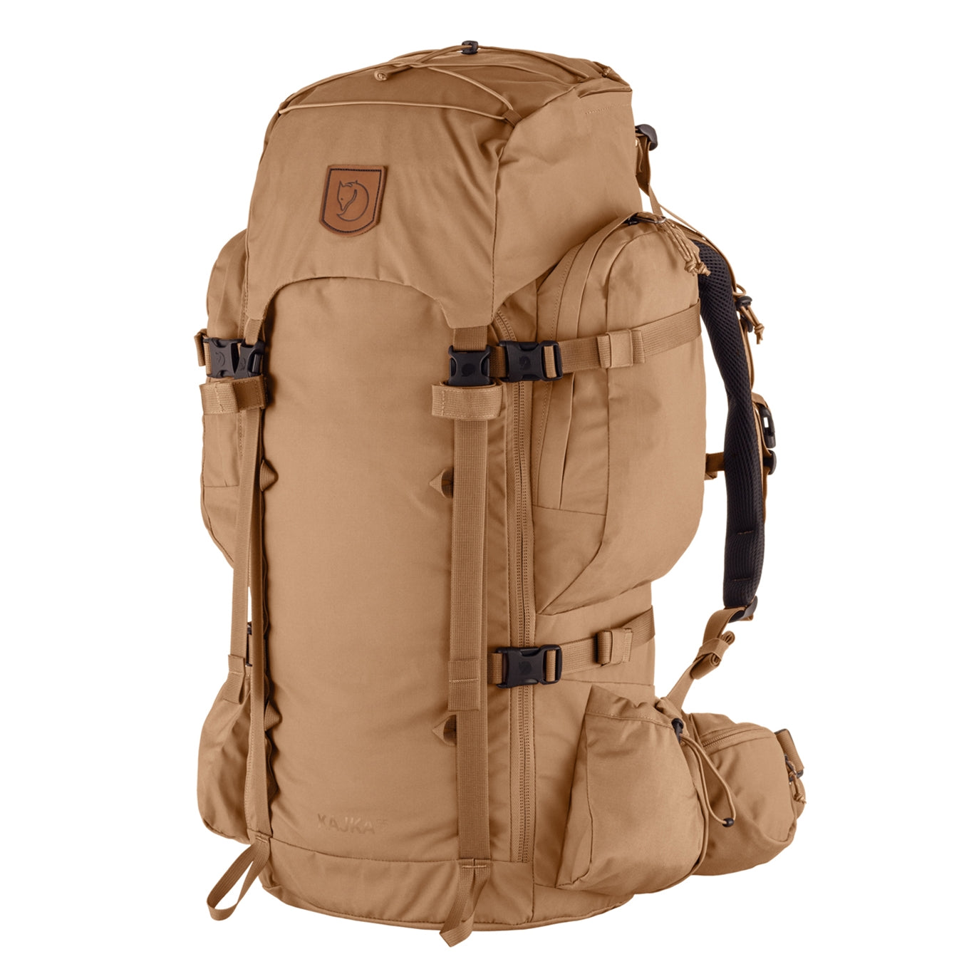 Fjallraven Kajka 55 S/M khakifarbener Staubrucksack