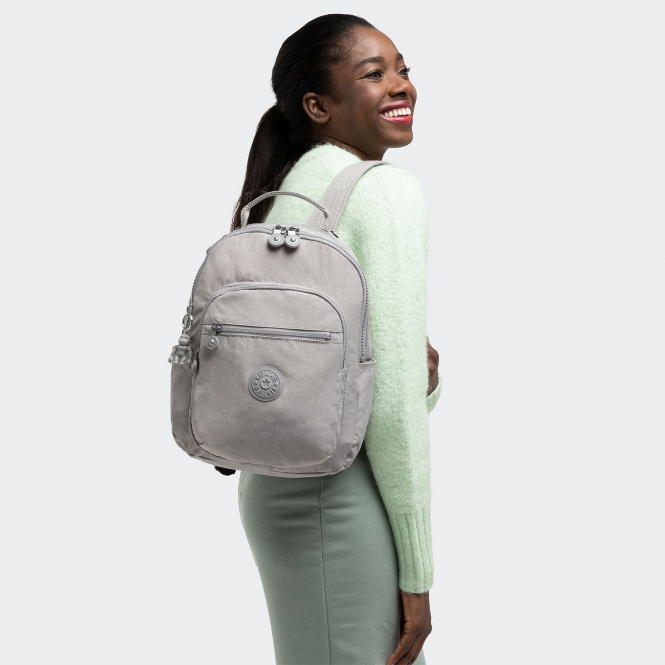 Kipling Seoul Rugzak S grey gris
