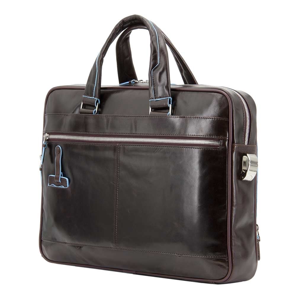 Piquadro Blue Square Organisierte Laptop- und iPad-Hülle braun
