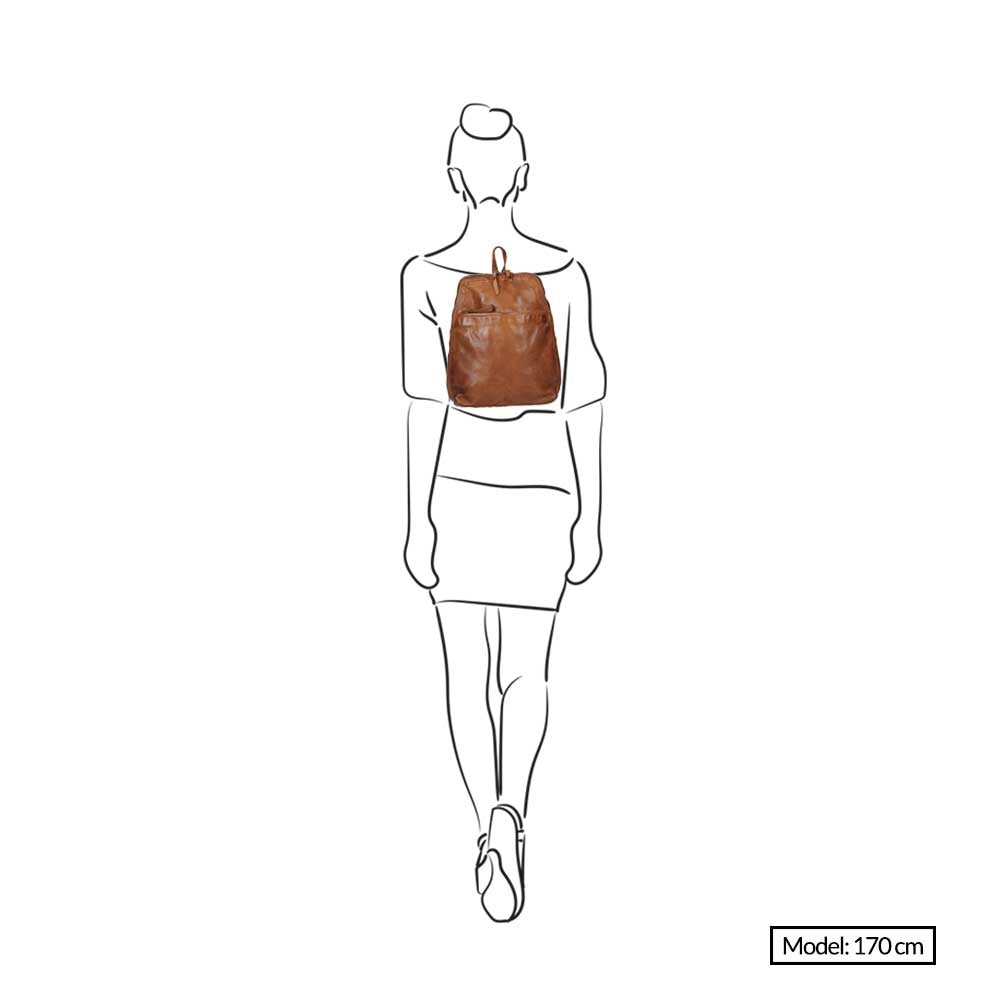 Bear Design Cow Lavato Rugzak cognac