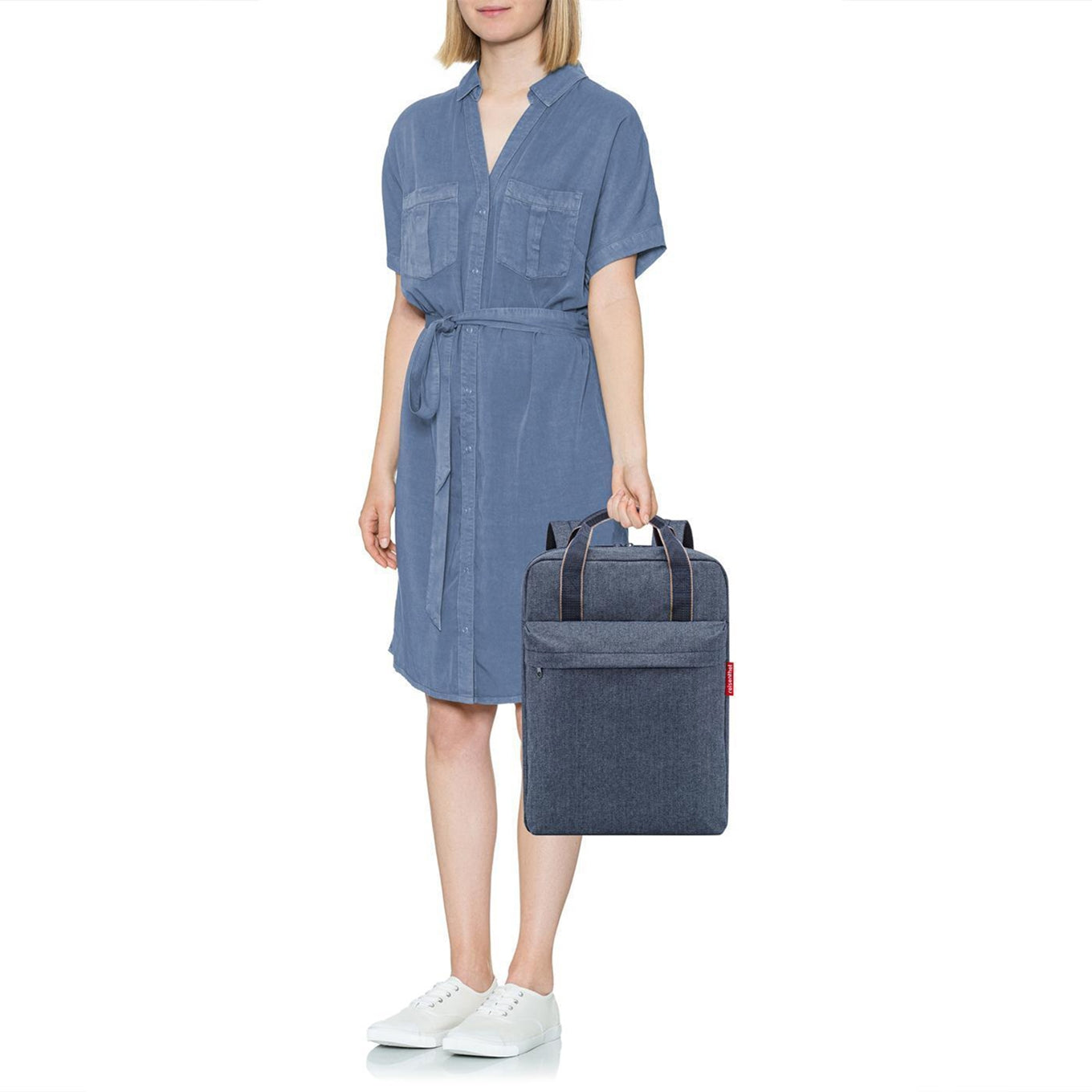 Reisenthel Travelling Allday Backpack M herringbone dark blue