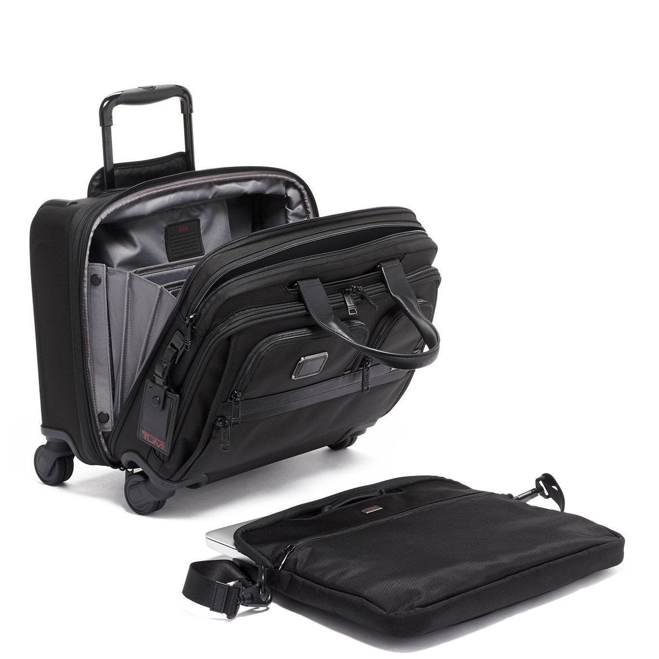 Tumi Alpha DLX Wheeled Laptop Case black