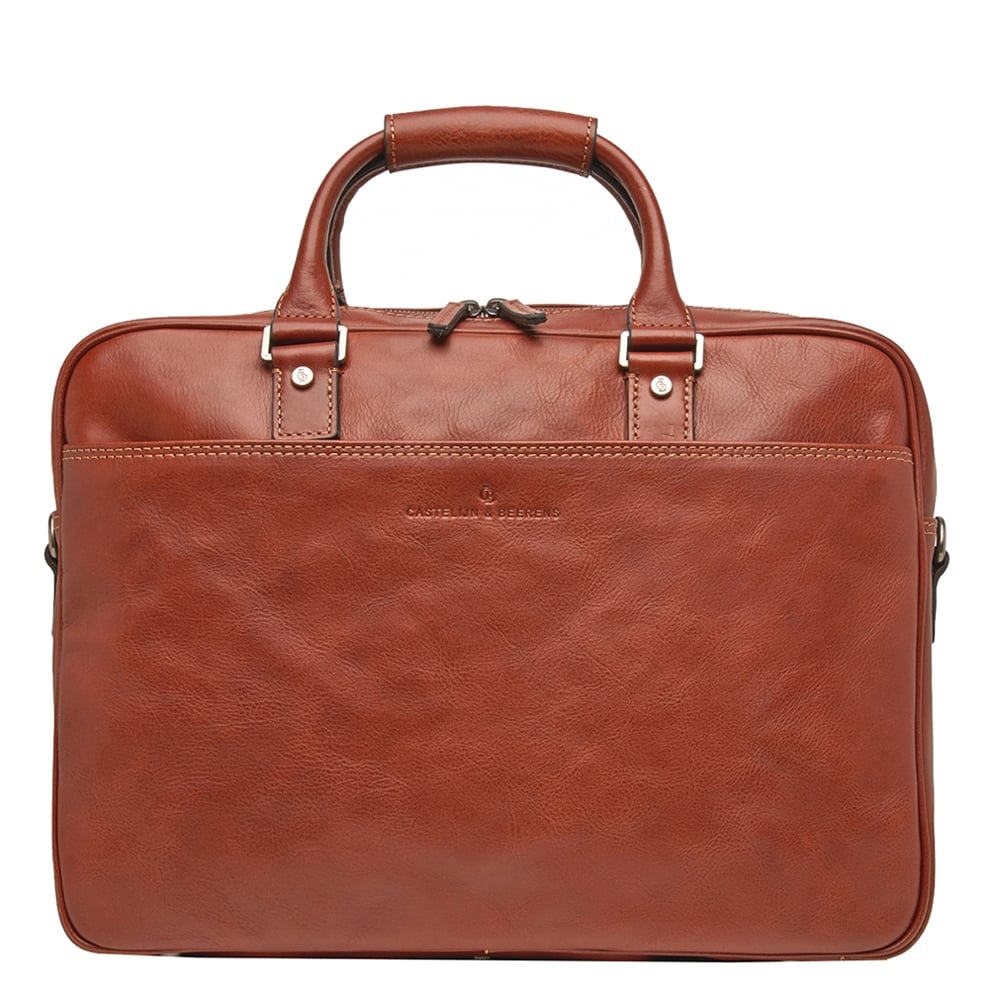 Castelijn & Beerens Verona Business Laptop Bag 15.6" light brown
