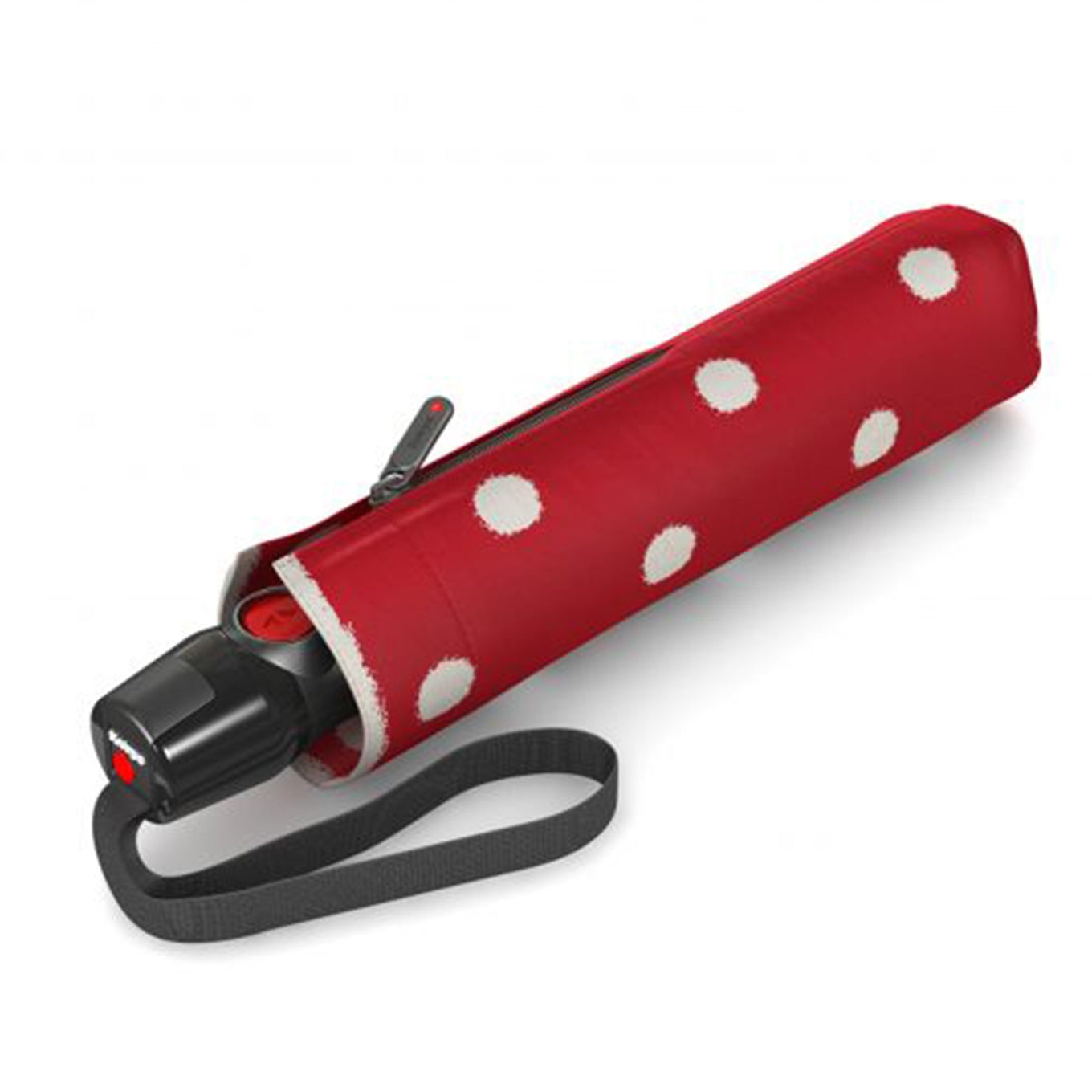 Knirps T-200 Medium Duomatic Paraplu dot art red