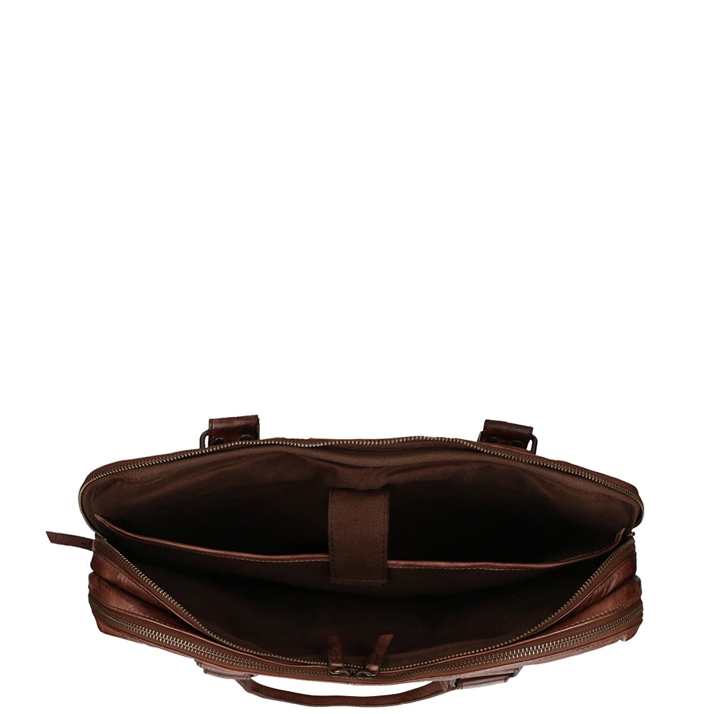 Bear Design Cow Lavato Laptoptas bruin