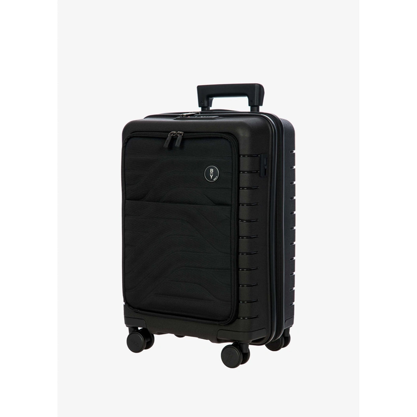 Bric's Ulisse Cabin Trolley 55 Expandable Pocket schwarzer Hartschalenkoffer
