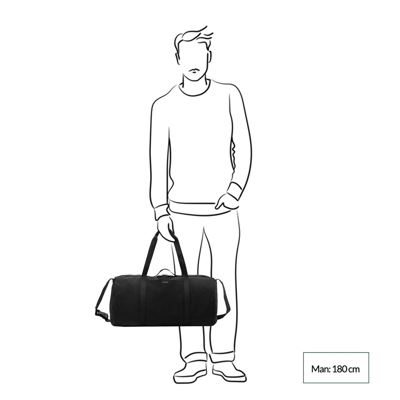 Tumi Voyageur Just In Case Duffel Wochenendtasche in Schwarz/Gunmetal