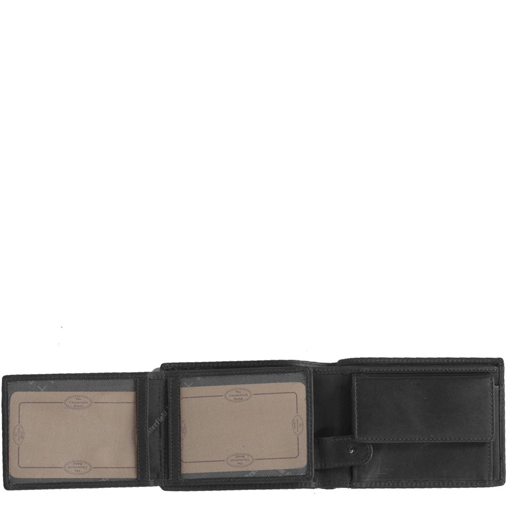 The Chesterfield Brand Marvin Billfold schwarze Herrenbrieftasche