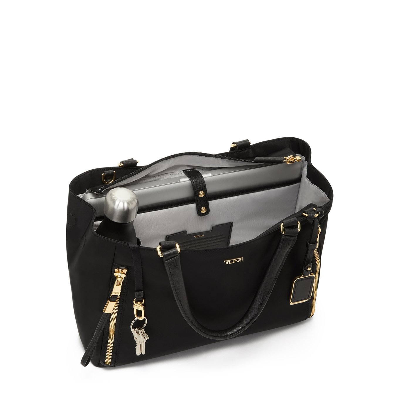 Tumi Voyageur Valetta Medium Tote schwarz/gold