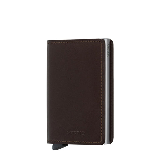 Secrid Slimwallet Wallet Original dunkelbraune Damenbrieftasche