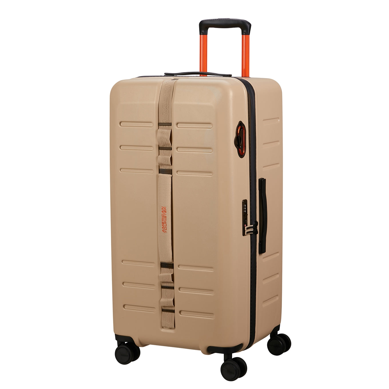 American Tourister Trailon Trunk 80/30 TSA beige Hard Suitcase
