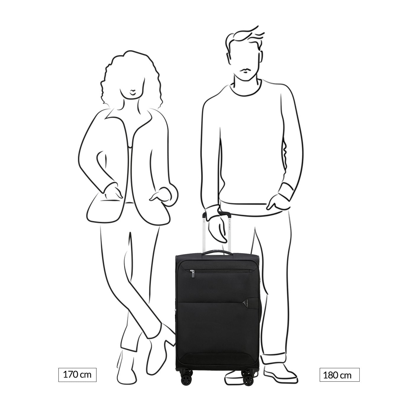 Samsonite Urbify Spinner 68 Exp kieferngrün Softcase