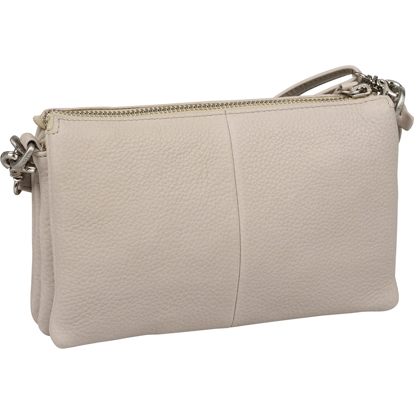 Burkely Soft Skylar Triple Pocket Zip graue Damentasche