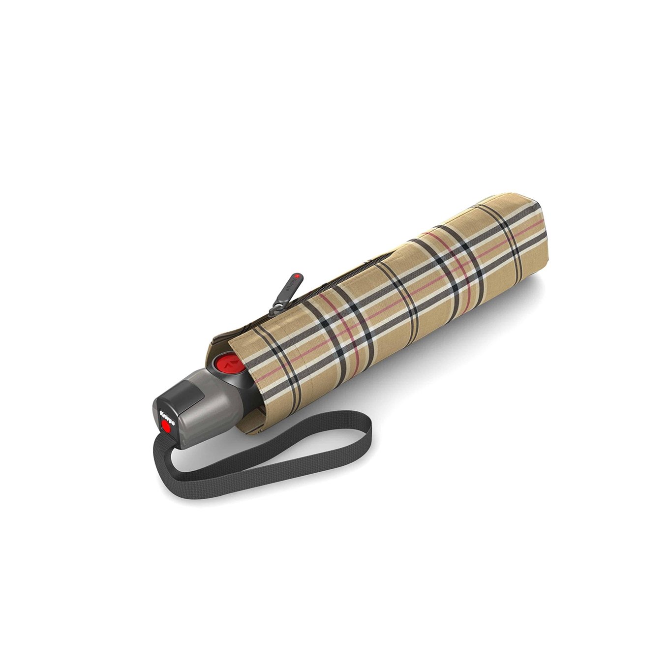Knirps T.200 Medium Duomatic check beige