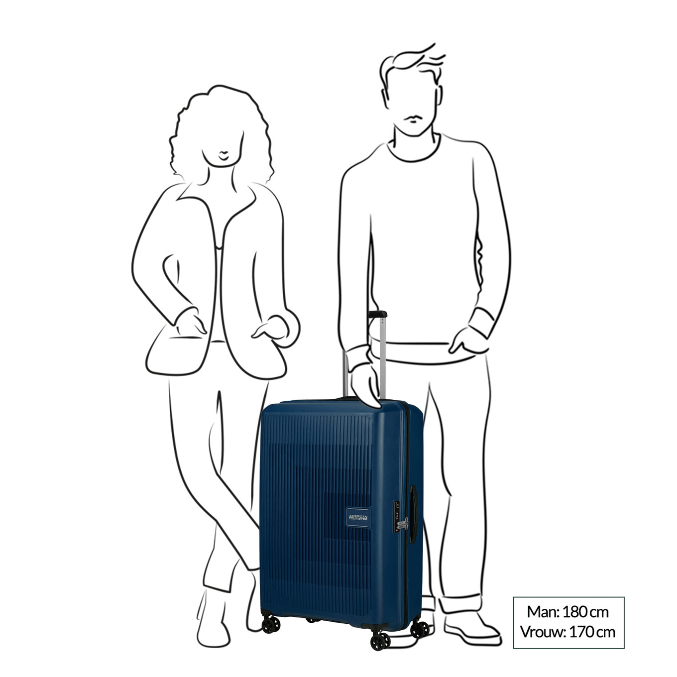 American Tourister Aerostep Spinner 77 Exp black