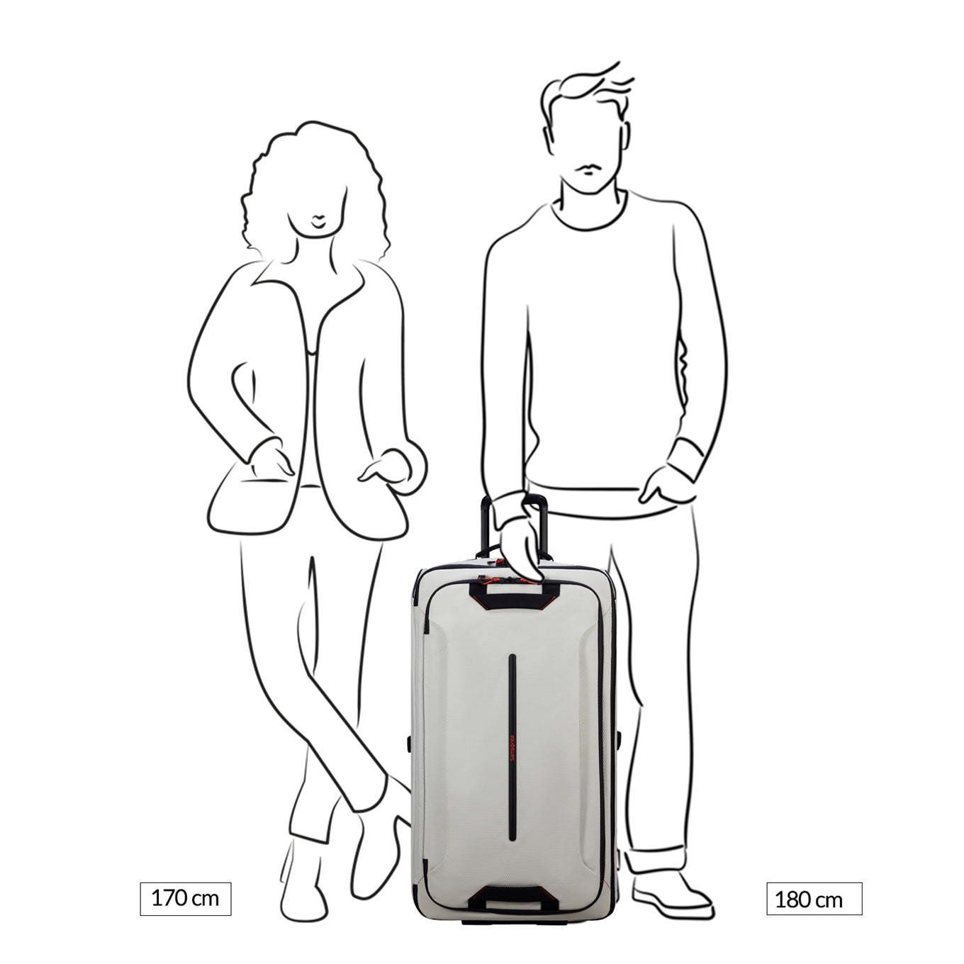 Samsonite Ecodiver Duffle/Wheels 79 cloud white