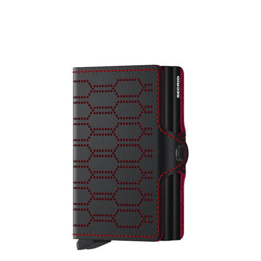 Secrid Twinwallet Wallet Fuel schwarz & rot Damenbrieftasche