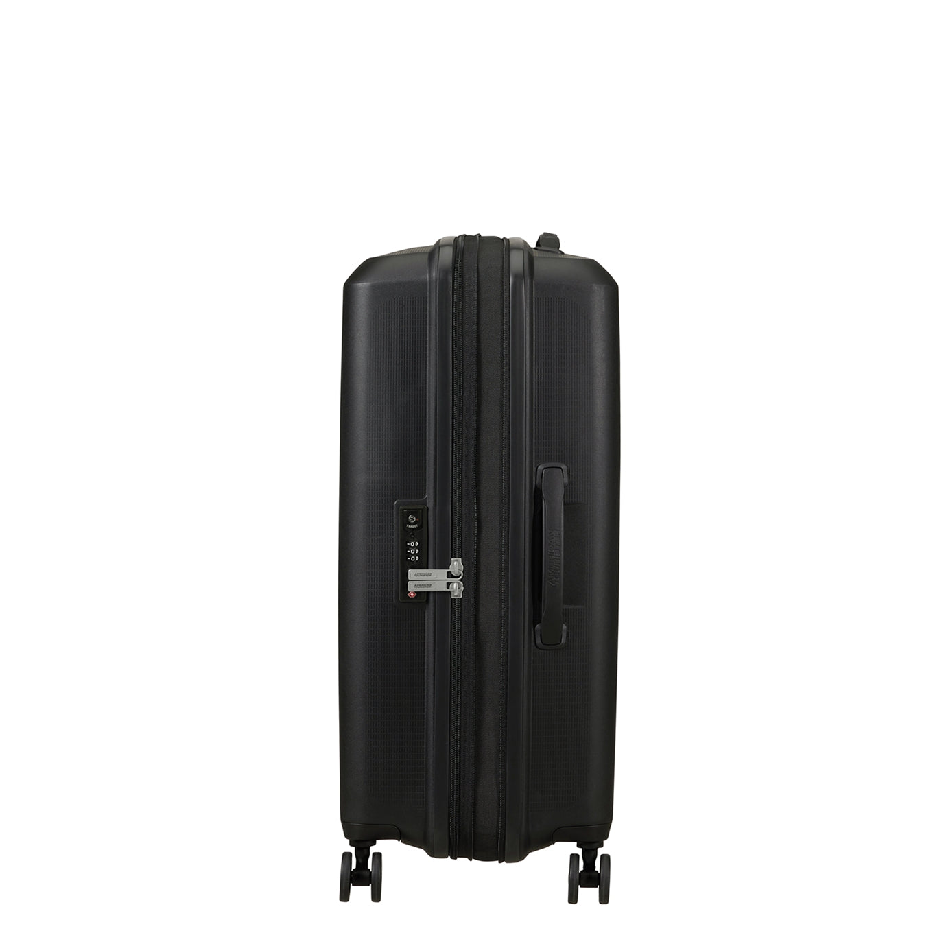 American Tourister Aerostep Spinner 67 Exp schwarzer Hartschalenkoffer