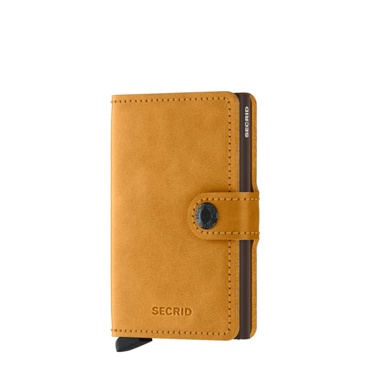 Secrid Miniwallet Wallet Vintage Ocker Damenbrieftasche