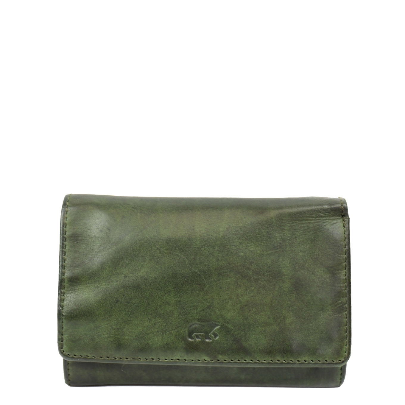 Bear Design Flappie Portemonnee green