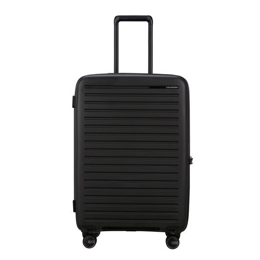 Samsonite Restackd Spinner 68 EXP schwarzes Hartschalenetui