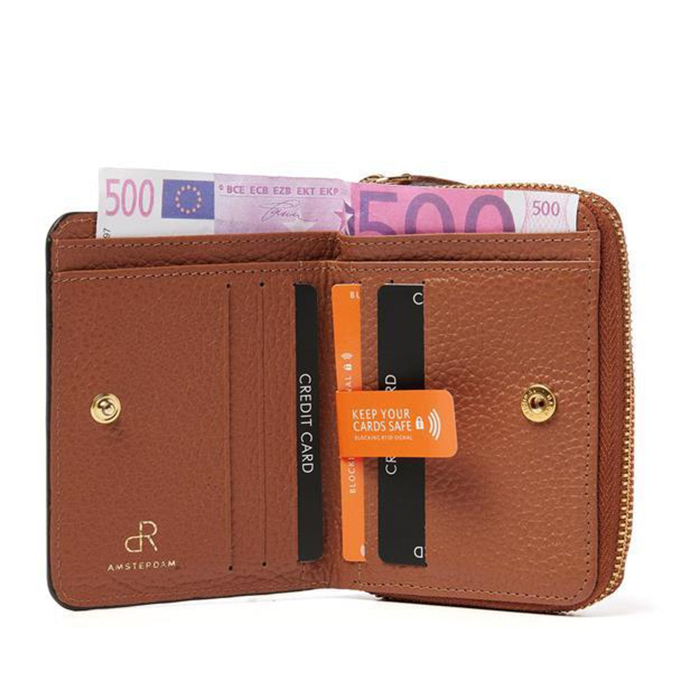dR Amsterdam Mint Ladies Wallet 110184 mocha